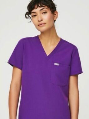 NWOT Figs Catarina top XXS Magic Purple